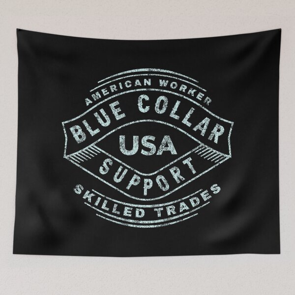 Item preview, Blue Collar Support USA designed and sold by ColdCityDesign.