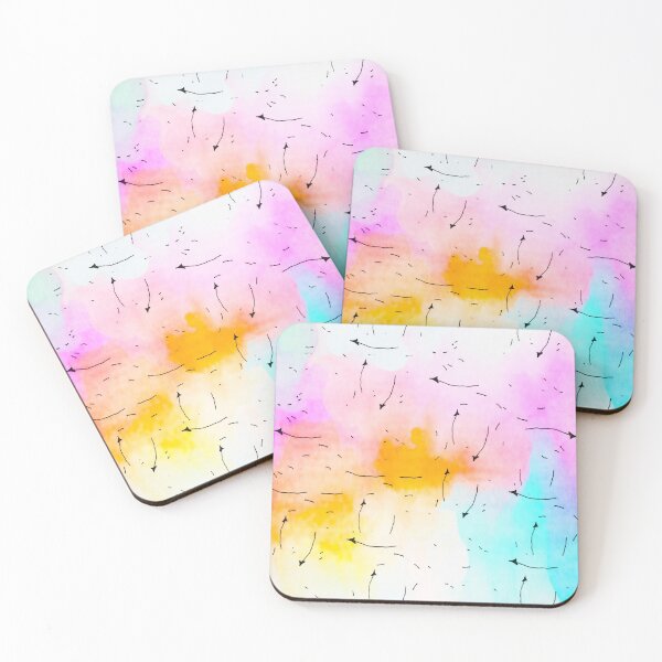 Item preview, Arrow Graffiti Rainbow Watercolor designed and sold by Designs By YL.