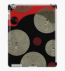 Red Black Retro Pattern iPad Case/Skin