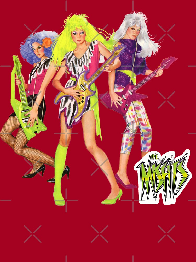 The Misfits - Jem & The Holograms - vintage 80s cartoon show Active  T-Shirt for Sale by Angela Dell'Arte