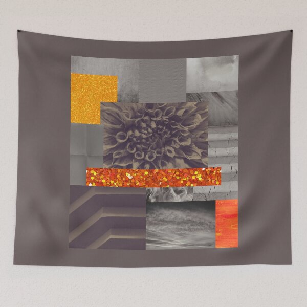 Item preview, Orange and Grey Abstract designed and sold by Latorih10.