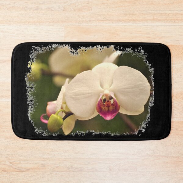 Item preview, Pink and white orchid blooming, Power and beauty of nature, Torn Edges Version designed and sold by GoodVibesOcean.