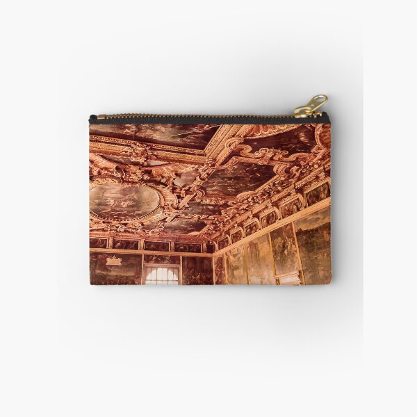 Item preview, Doge's Palace in Venice, Gold Ornate Ceiling, Vintage Photo designed and sold by Retrospun.