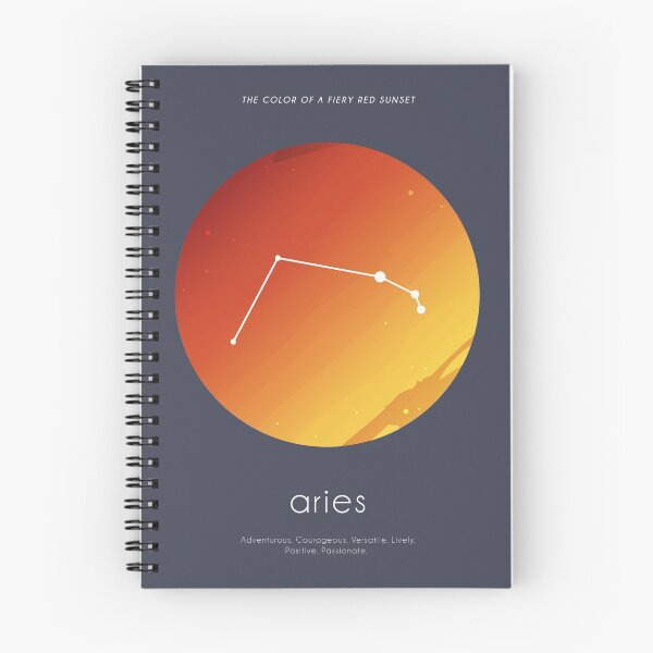 Item preview, Aries Constellation Art in Zodiac Element Colors designed and sold by igashi.