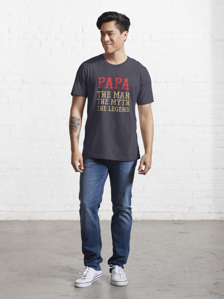 Alternate view of Papa - The Man, The Myth, The Legend Essential T-Shirt