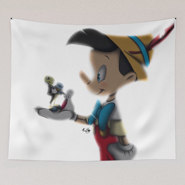 Item preview, Pinocchio and Jiminy Cricket designed and sold by AniMeg01.
