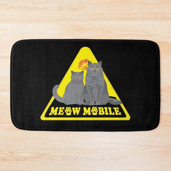 Item preview, Meow Mobile - Cute Cat Family Safety Sign designed and sold by MiloCuteCat.