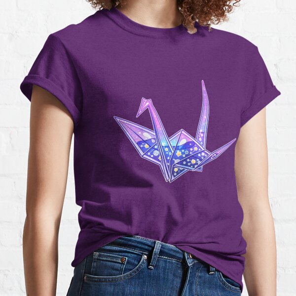 Item preview, Glass Galaxy Origami Crane designed and sold by heysoleilart.