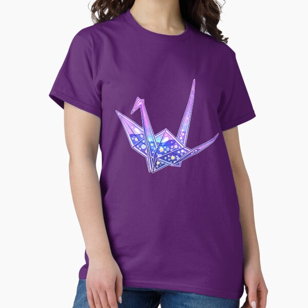 Item preview, Glass Galaxy Origami Crane designed and sold by heysoleilart.