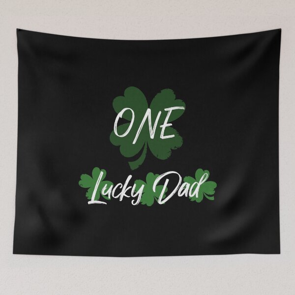 Item preview, One Lucky Dad Funny Daddy Green Leaf designed and sold by MerchSpot.