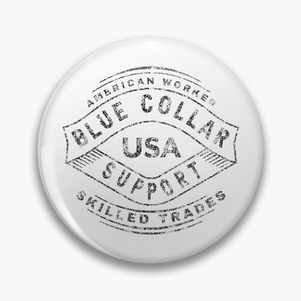 Item preview, Blue Collar Support USA (black) designed and sold by ColdCityDesign.