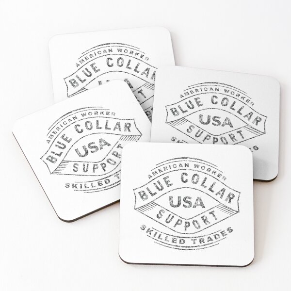 Item preview, Blue Collar Support USA (black) designed and sold by ColdCityDesign.