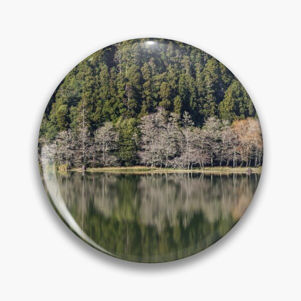 Item preview, Reflection of trees in water, green landscape. designed and sold by AylaHarbich.