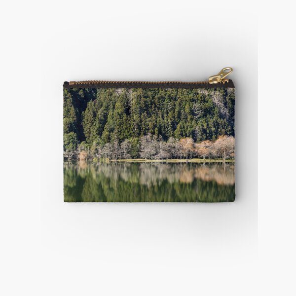 Item preview, Reflection of trees in water, green landscape. designed and sold by AylaHarbich.
