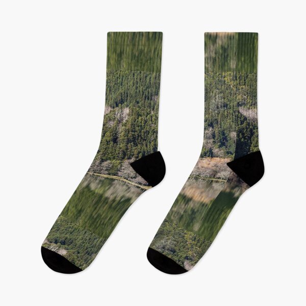 Item preview, Reflection of trees in water, green landscape. designed and sold by AylaHarbich.