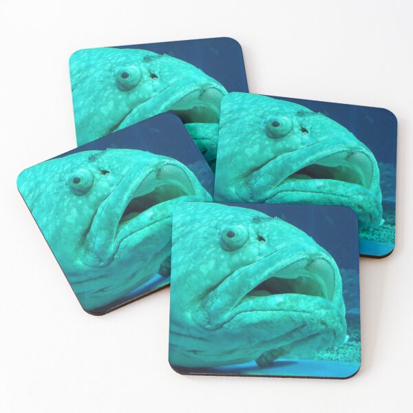 Item preview, Big fishes head Under water Sea Depth Ocean animals designed and sold by Tanja Dianova.