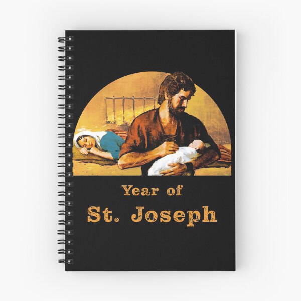 Item preview, St. Joseph holds baby Jesus while Mary sleeps. Year of St. Joseph designed and sold by Brasilia.