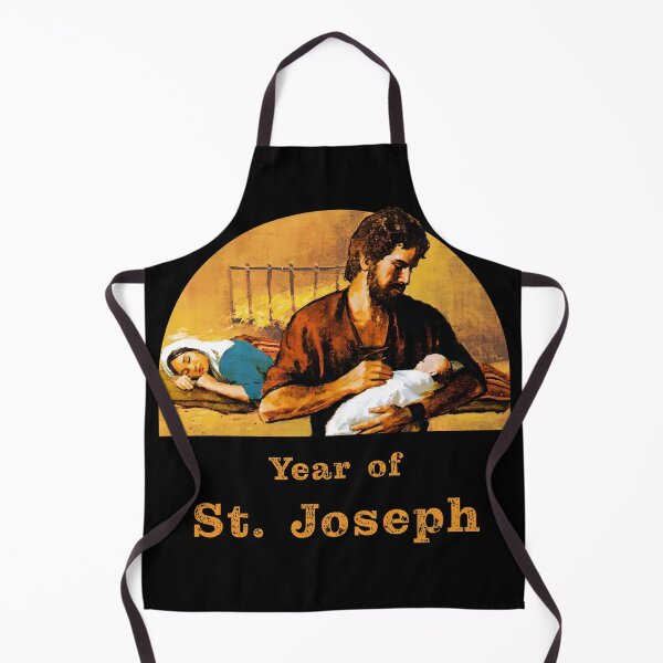 Item preview, St. Joseph holds baby Jesus while Mary sleeps. Year of St. Joseph designed and sold by Brasilia.