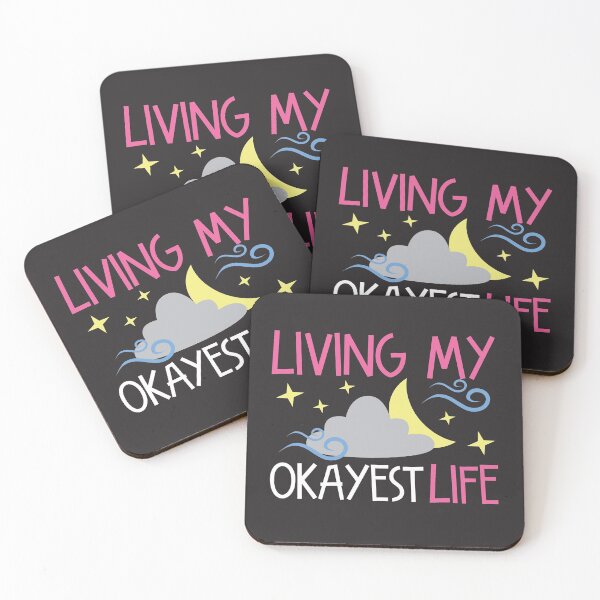 Item preview, Living My Okayest Life Night Version designed and sold by NightGleam.