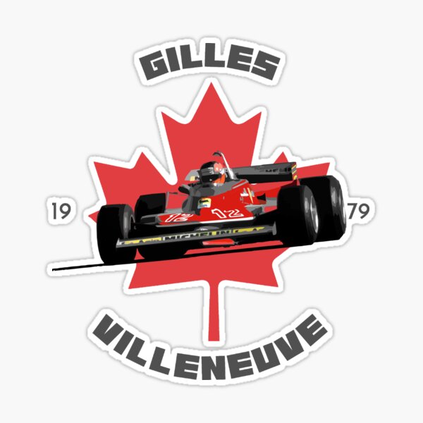 Gilles Villeneuve 1979  Sticker for Sale by FromThe8Tees