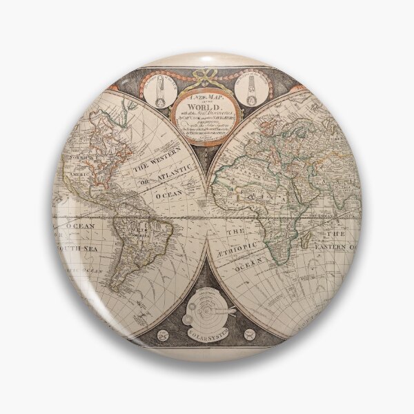 Item preview, Antique New Map of The World 1799 designed and sold by Glimmersmith.