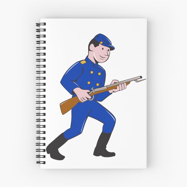 Item preview, Union Army Soldier Bayonet Rifle Cartoon designed and sold by patrimonio.