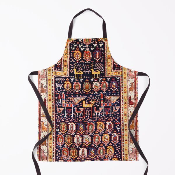 Item preview, Shirvan Pictorial Rug With Quadrupeds Print designed and sold by Vicky Brago-Mitchell®.