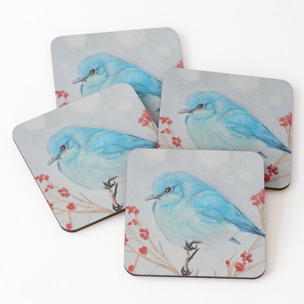 Item preview, Snow blue bird designed and sold by Jaa1ja.