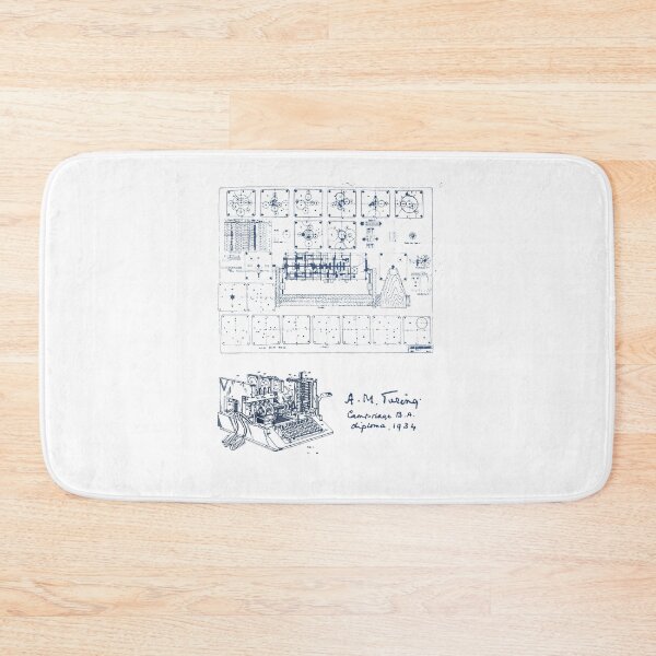 Item preview, Alan Turing Machine Blueprint designed and sold by SamLynskey.