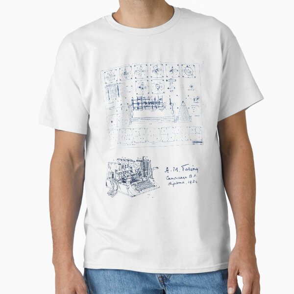 Item preview, Alan Turing Machine Blueprint designed and sold by SamLynskey.