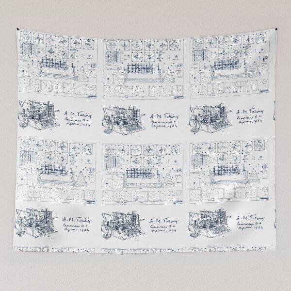 Item preview, Alan Turing Machine Blueprint designed and sold by SamLynskey.