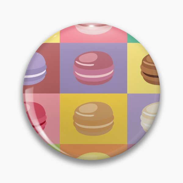 Item preview, Macaroons Pop Art Colorful Foodie Desserts Pattern designed and sold by CoitoCG.