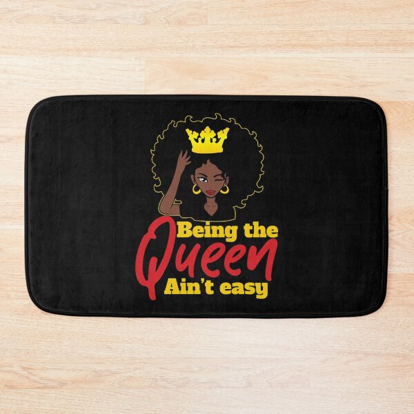Item preview, Melanin Queen Red Lips Funny Afro Diva Winking Eye Black Queen Being The Queen Ain't Easy designed and sold by Black Queens.