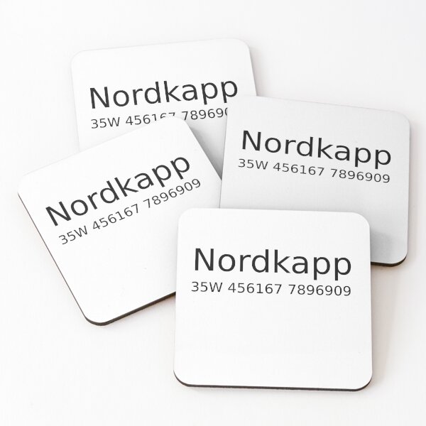 Item preview, Nordkapp UTM coordinates designed and sold by OberbergDesign.