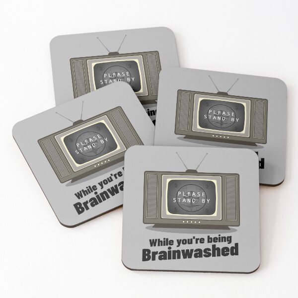 Item preview, Brainwashed, Fake News TV Mainstream Media Propaganda  designed and sold by ArtOfRebellion.