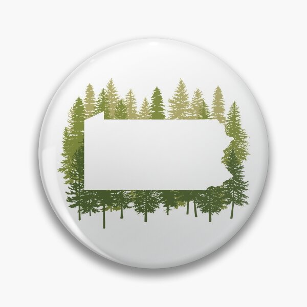 Item preview, Pennsylvania State Map Silhouette - Hemlock Trees designed and sold by rachelhirst.