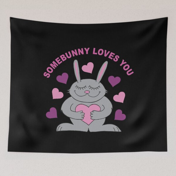 Item preview, cute bunny rabbit - somebunny loves you designed and sold by baingraphics.