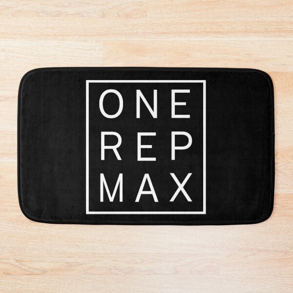 Item preview, One Rep Max - 1RM - Crossfit Design clean text in white box  designed and sold by RXThread.
