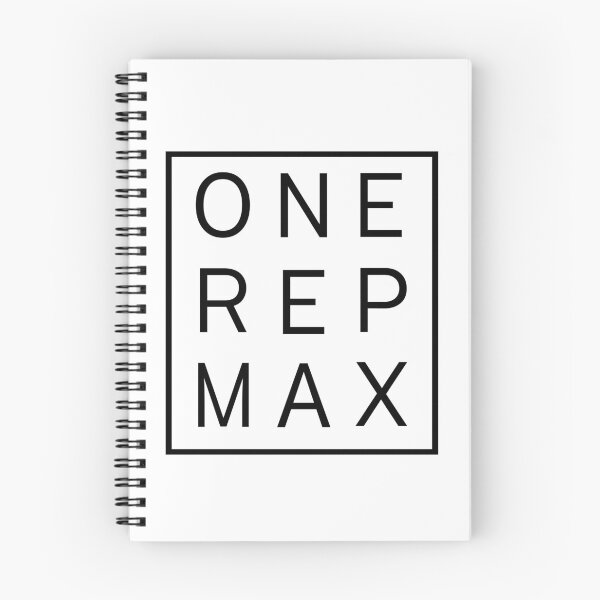 Item preview, One Rep Max - 1RM - Crossfit Design clean text in white box  designed and sold by RXThread.