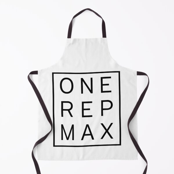 Item preview, One Rep Max - 1RM - Crossfit Design clean text in white box designed and sold by RXThread.