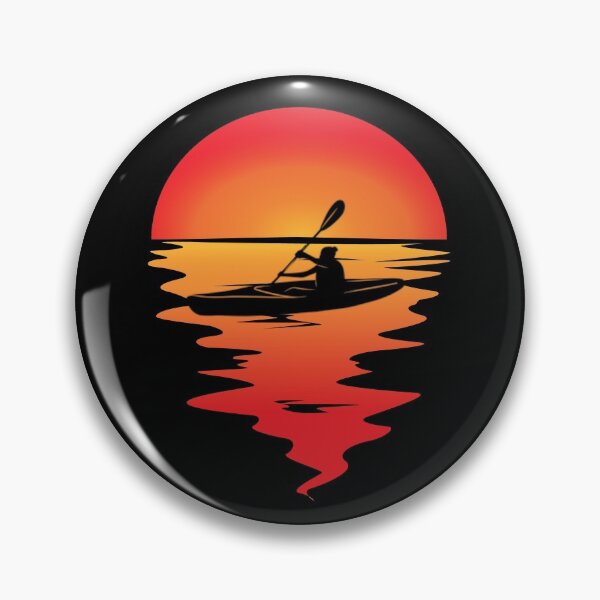 Item preview, Woman Kayaker - Orange Sunset designed and sold by HeatherPore.
