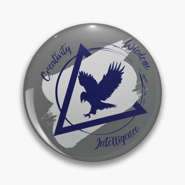 Item preview, Blue and Gray Eagle Crow Creativity, intelligence, wisdom 2 designed and sold by AlexWolfDesigns.