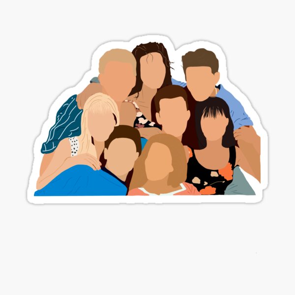 Optimisme hensigt Porto Beverly Hills 90210 Cast" Sticker for Sale by alirdesigns | Redbubble