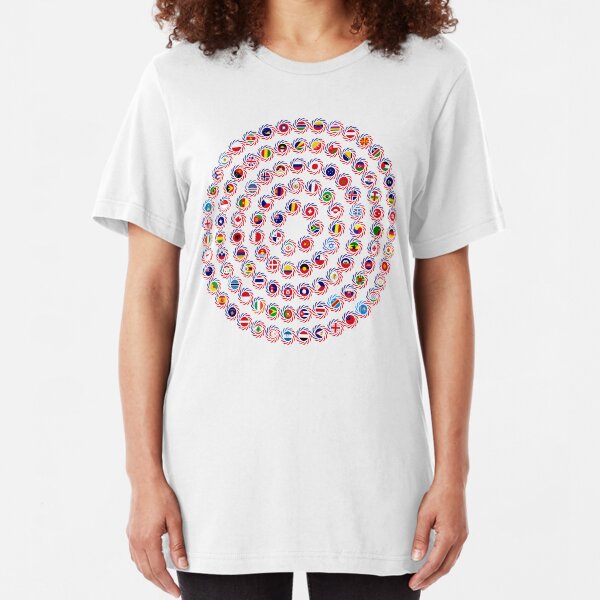 We Are America Multinational Patriot Flag Collective 1.0 Slim Fit T-Shirt