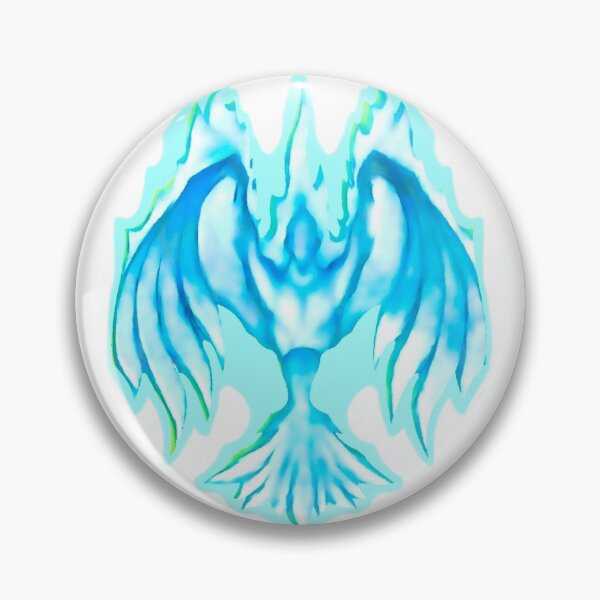 Item preview, phoenix blue in white  designed and sold by thomasdpb.