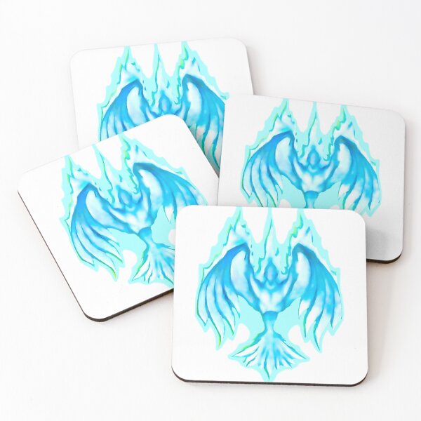 Item preview, phoenix blue in white  designed and sold by thomasdpb.