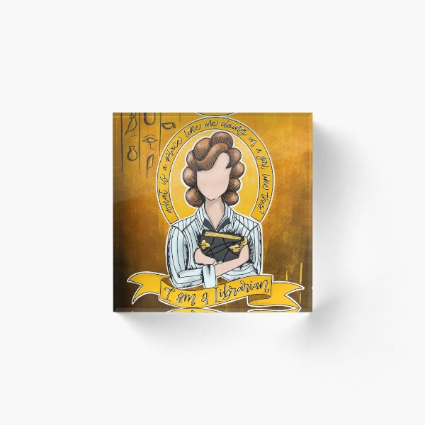 I Am A Librarian Acrylic Block