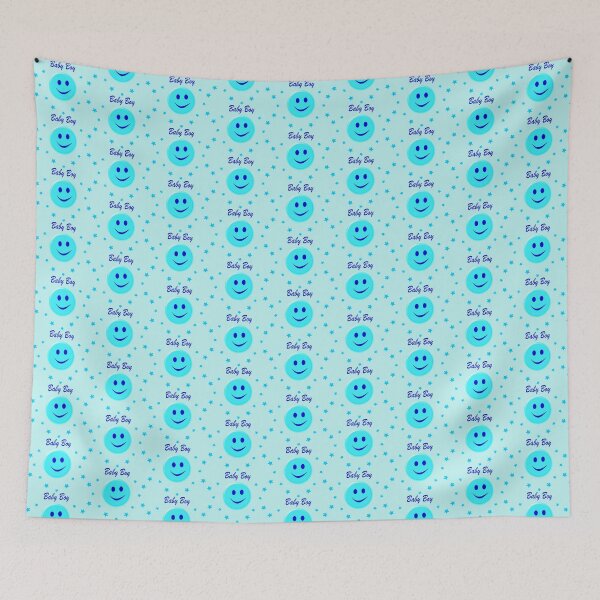 Item preview, Cute Blue Baby Boy Pea with Face surrounded by stars designed and sold by naturegallery.