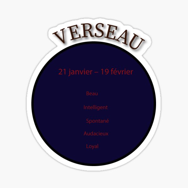 Signe astro du verseau Sticker