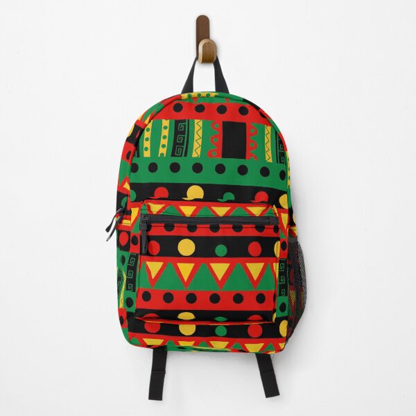 Item preview, GREEN AFRICAN ABSTRACT DESIGN, RED, ORANGE, YELLOW, BLACK/GIRL MOM designed and sold by wildwhimsical.